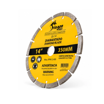 DISCO DIAMANTADO SEGMENTADO 14" (350MM) X 24D X 1"