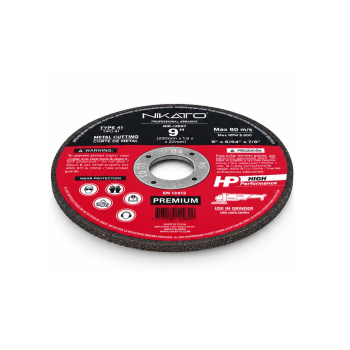 DISCO FINO CORTE METAL & ACERO INOX T41 9" X .5/64 "X 7/8"