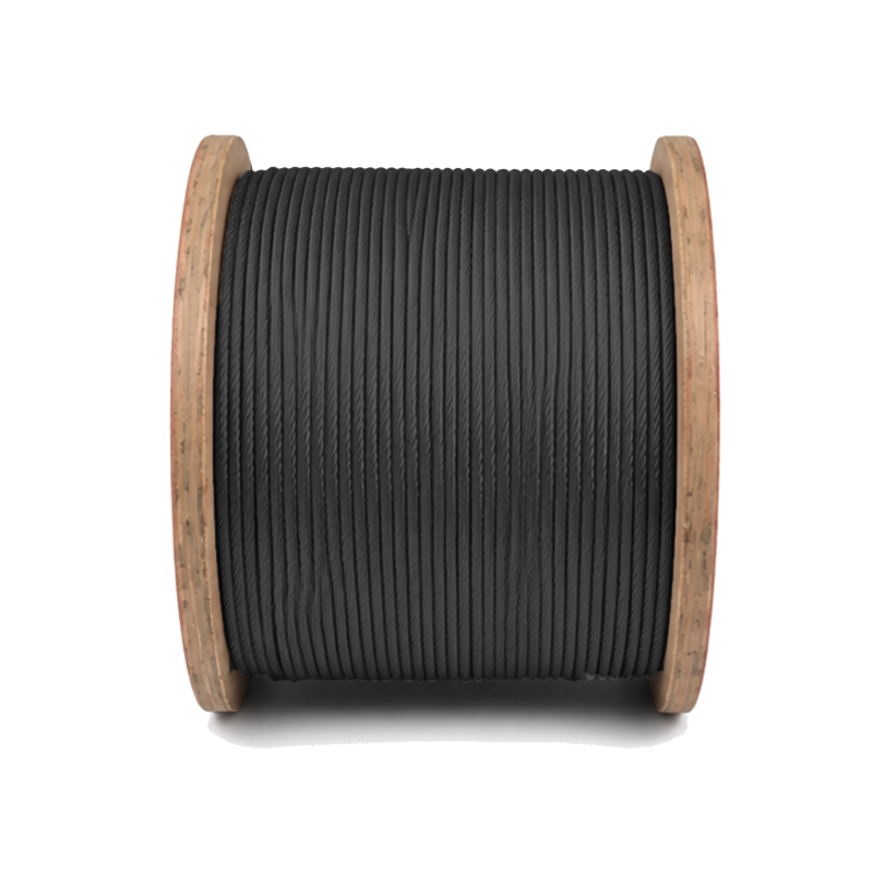 CABLE ALMA DE ACERO ALQUITRANADO (IWRC ) 6X19 X 1/4" ROLLO DE 500 MTS