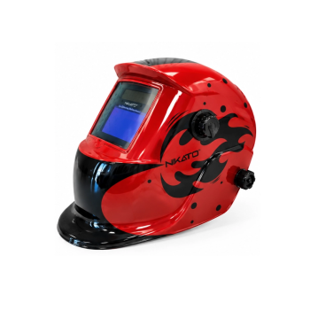 CASCO PARA SOLDADOR FOTOSENSIBLE DE COLOR ROJO Y NEGRO, ROSE-433E