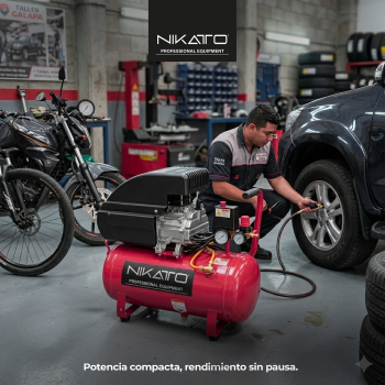 COMPRESOR HORIZONTAL 20L, 2.0 HP, 115 PSI, 6.0 CFM, 110 VOLTIOS